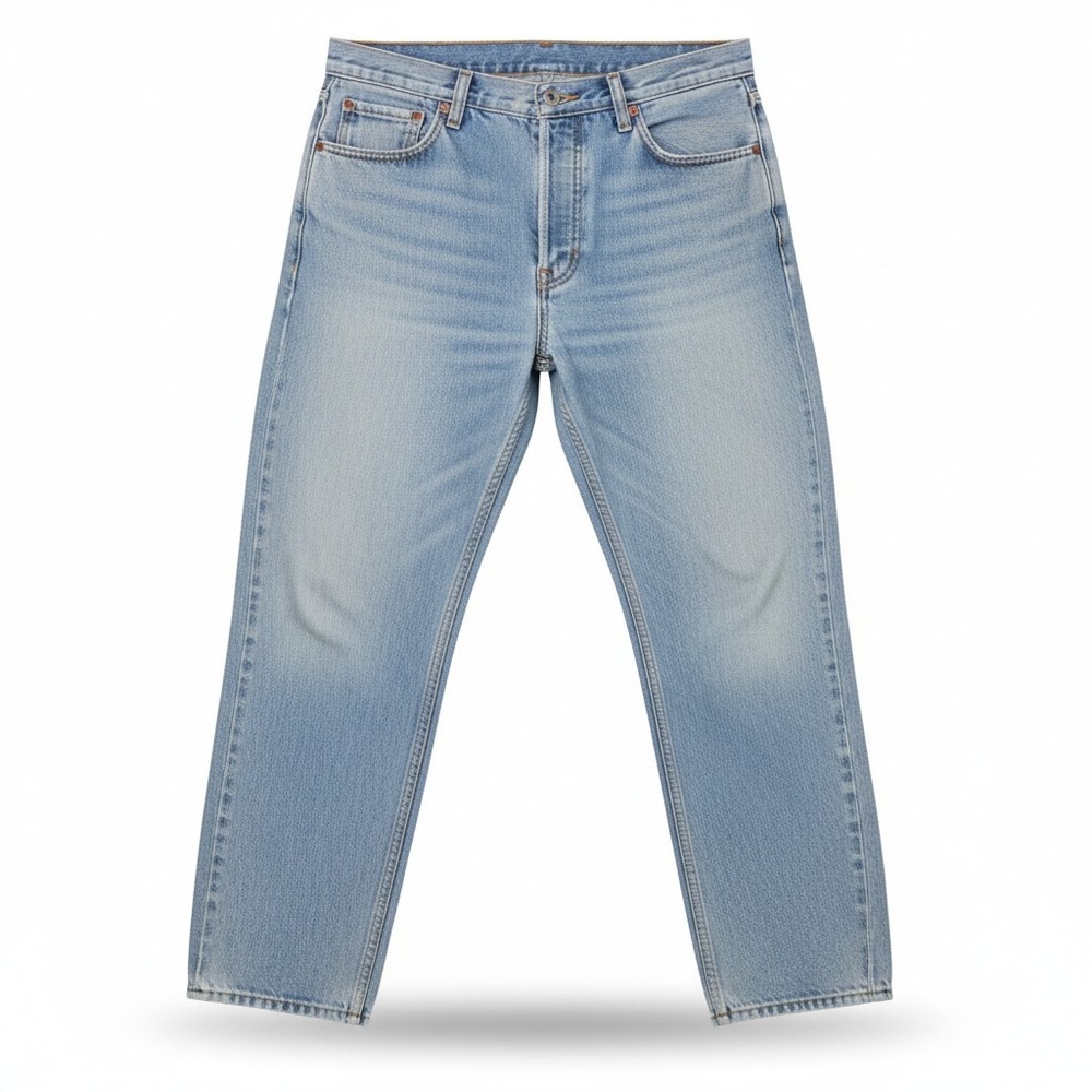 Levis 522 Tapered Fit Jeans Mens 22 Short Light Wash Denim Made in USA‎ Vintage